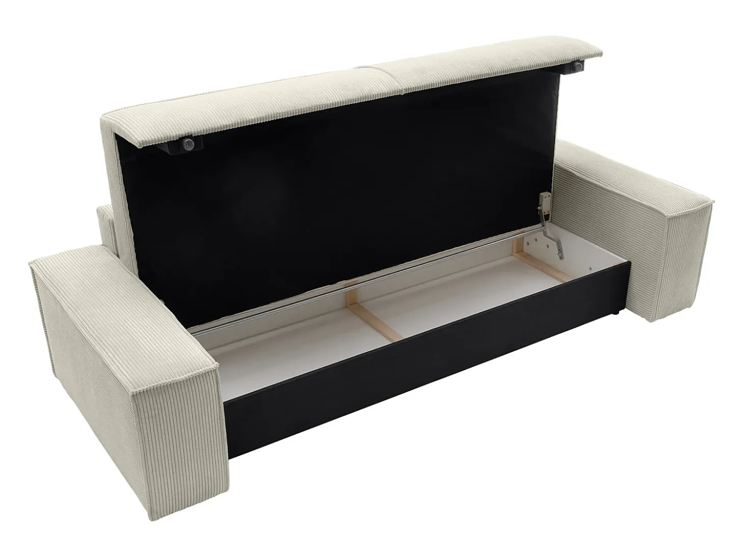 Sofá cama de 4 plazas de pana beige - AMELIA de Pascal Morabito