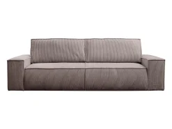 Sofá cama de 4 plazas de pana malva - AMELIA