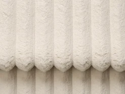 Sofá cama de 3 plazas de pana beige POGNIA