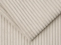 Sofá cama de 3 plazas de pana beige - 140 cm - 22 cm CALITO
