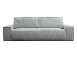 Sofá cama de 4 plazas de pana gris claro - AMELIA de Pascal Morabito