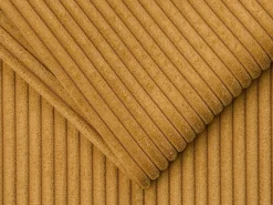 Sofá cama de 3 plazas de pana amarillo mostaza 140 cm 22 cm LORETO