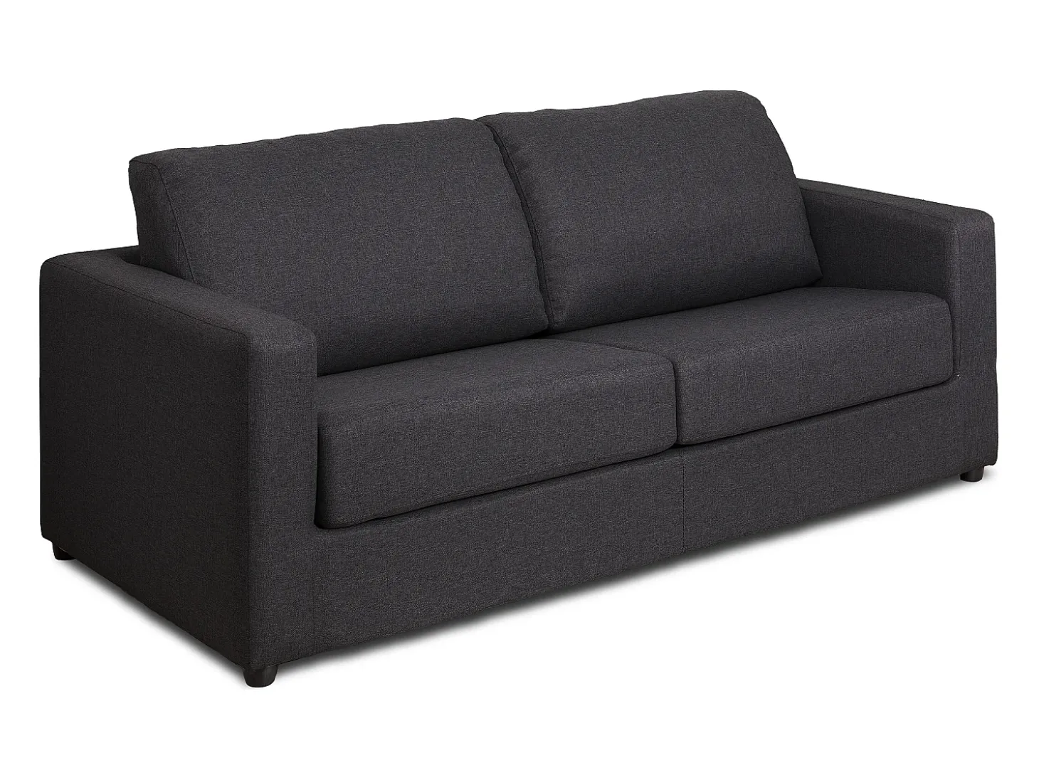Sofá cama de 3 plazas de tela tipo italiano antracita estilo contemporáneo DONETO