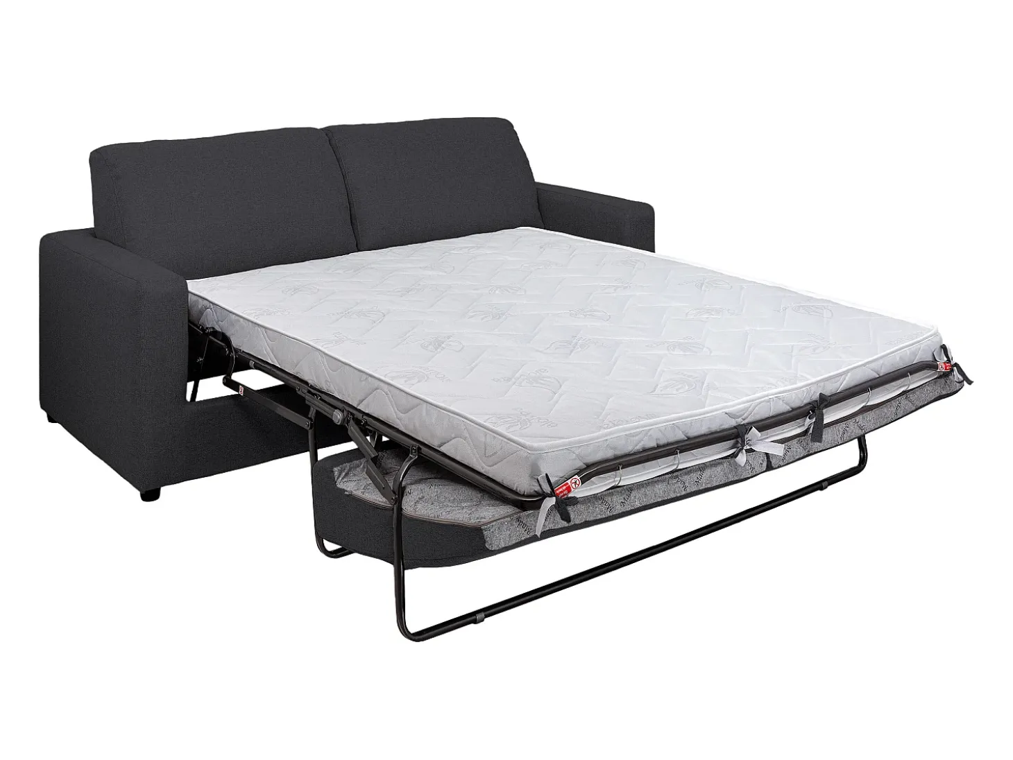 Sofá cama de 3 plazas de tela tipo italiano antracita estilo contemporáneo DONETO