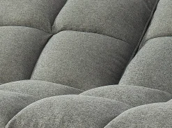 Sofá cama de 3 plazas de tela LOELINE gris chiné. Made for Design