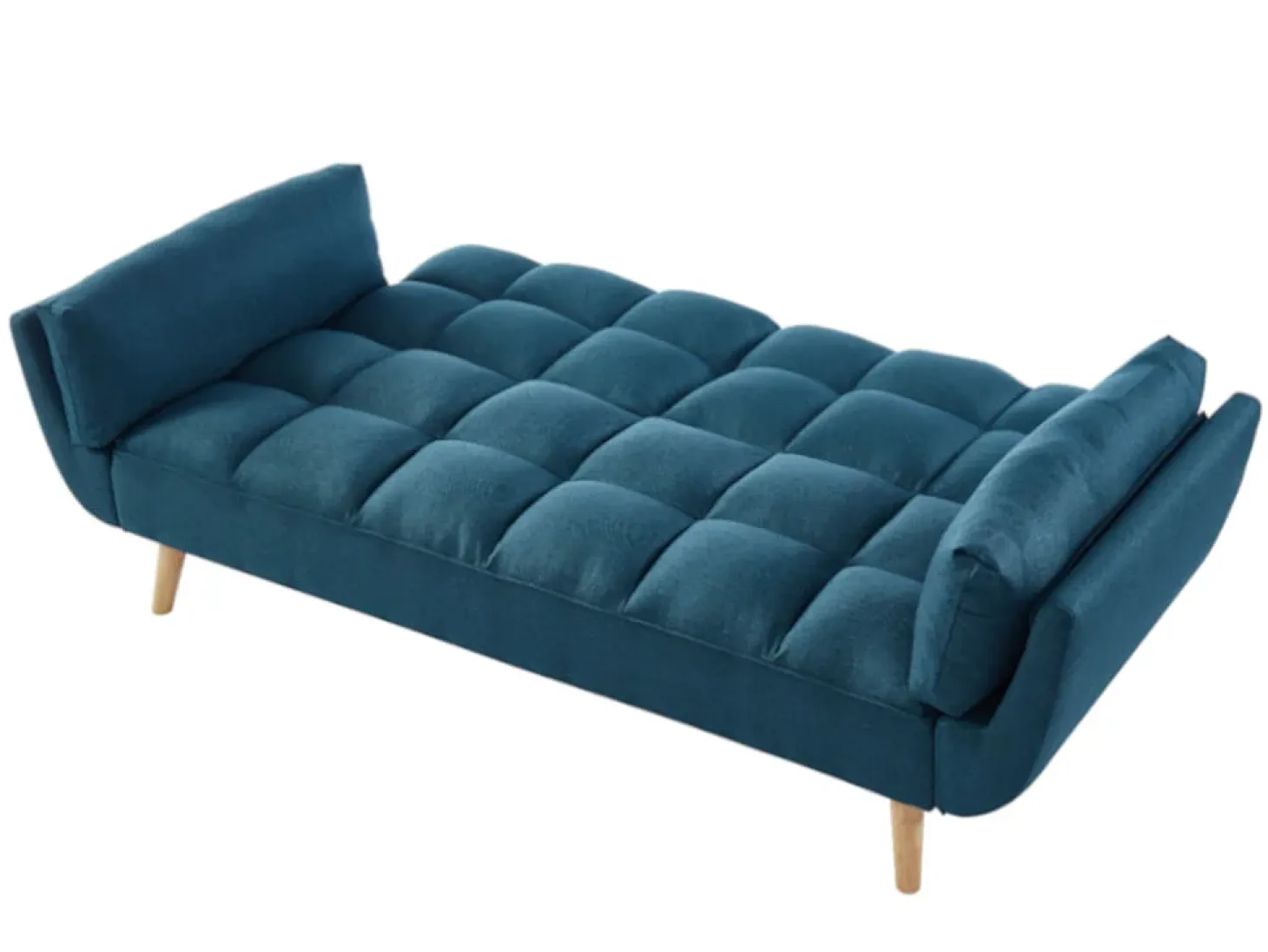 Sofá cama de 3 plazas de tela LOELINE azul. Made for Design