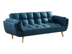 Sofá cama de 3 plazas de tela LOELINE azul. Made for Design