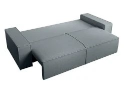 Sofá cama de 4 plazas de terciopelo azul AMELIA