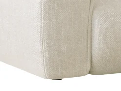 Sofá cama de 3 plazas en tela texturizada beige POGNIA
