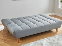 Sofá cama de 3 plazas ESTEBAN - De tela - Color Gris