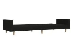 Sofá cama de 2 plazas tela negro
