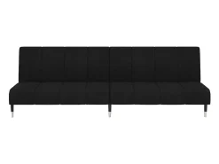 Sofá cama de 2 plazas terciopelo negro