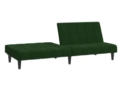 Sofá cama de 2 plazas terciopelo verde oscuro