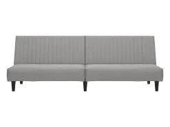 Sofá cama de 2 plazas terciopelo gris claro