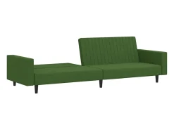 Sofá cama de 2 plazas terciopelo verde oscuro