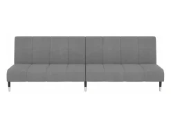 Sofá cama de 2 plazas terciopelo gris claro