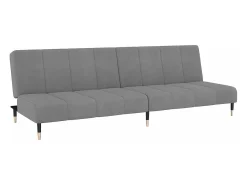 Sofá cama de 2 plazas terciopelo gris claro