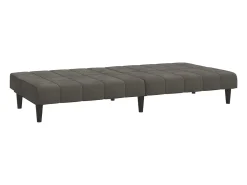 Sofá cama de 2 plazas terciopelo gris oscuro