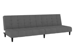 Sofá cama de 2 plazas terciopelo gris oscuro