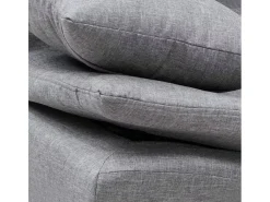 Sofá cama de microfibra de 2 plazas de diseño moderno Centenario - Gris