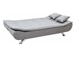 Sofá cama de microfibra de 2 plazas de diseño moderno Centenario - Gris