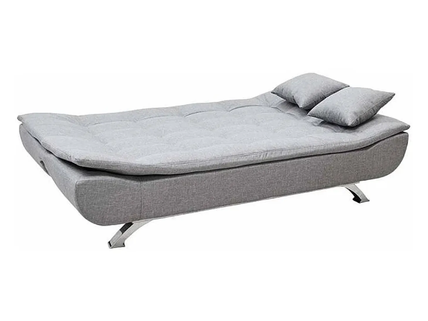 Sofá cama de microfibra de 2 plazas de diseño moderno Centenario - Gris