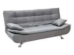 Sofá cama de microfibra de 2 plazas de diseño moderno Centenario - Gris