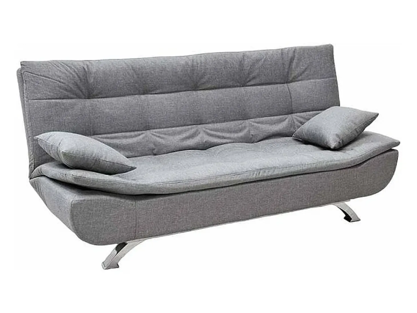 Sofá cama de microfibra de 2 plazas de diseño moderno Centenario - Gris