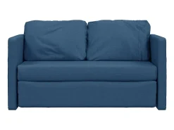 Sofá cama de suelo 2 en 1 tela azul 112x174x55 cm ES99632