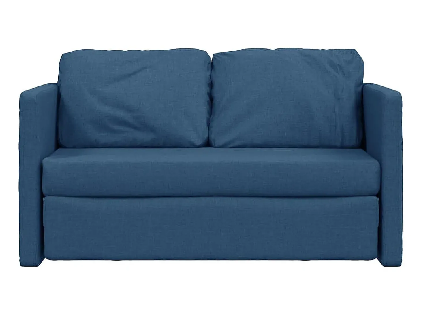 Sofá cama de suelo 2 en 1 tela azul 112x174x55 cm ES99632