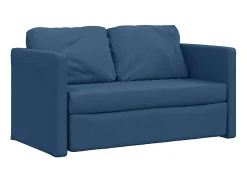 Sofá cama de suelo 2 en 1 tela azul 112x174x55 cm ES99632