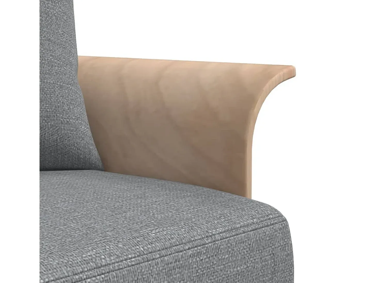 Sofá cama en forma de L tela gris claro 279x140x70 cm