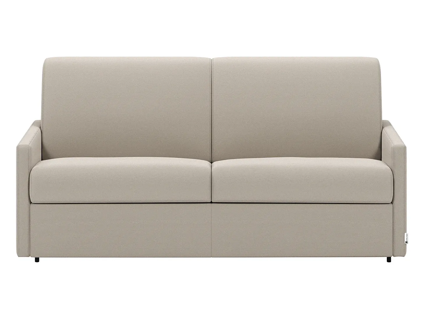 Sofá cama exprés de 2 plazas de tela color gris CALIFE