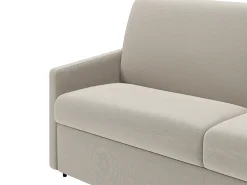 Sofá cama exprés de 2 plazas de tela color gris CALIFE