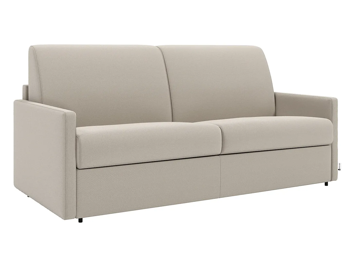 Sofá cama exprés de 4 plazas de tela color gris CALIFE