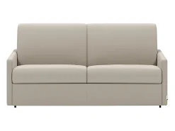Sofá cama exprés de 4 plazas de tela color gris CALIFE