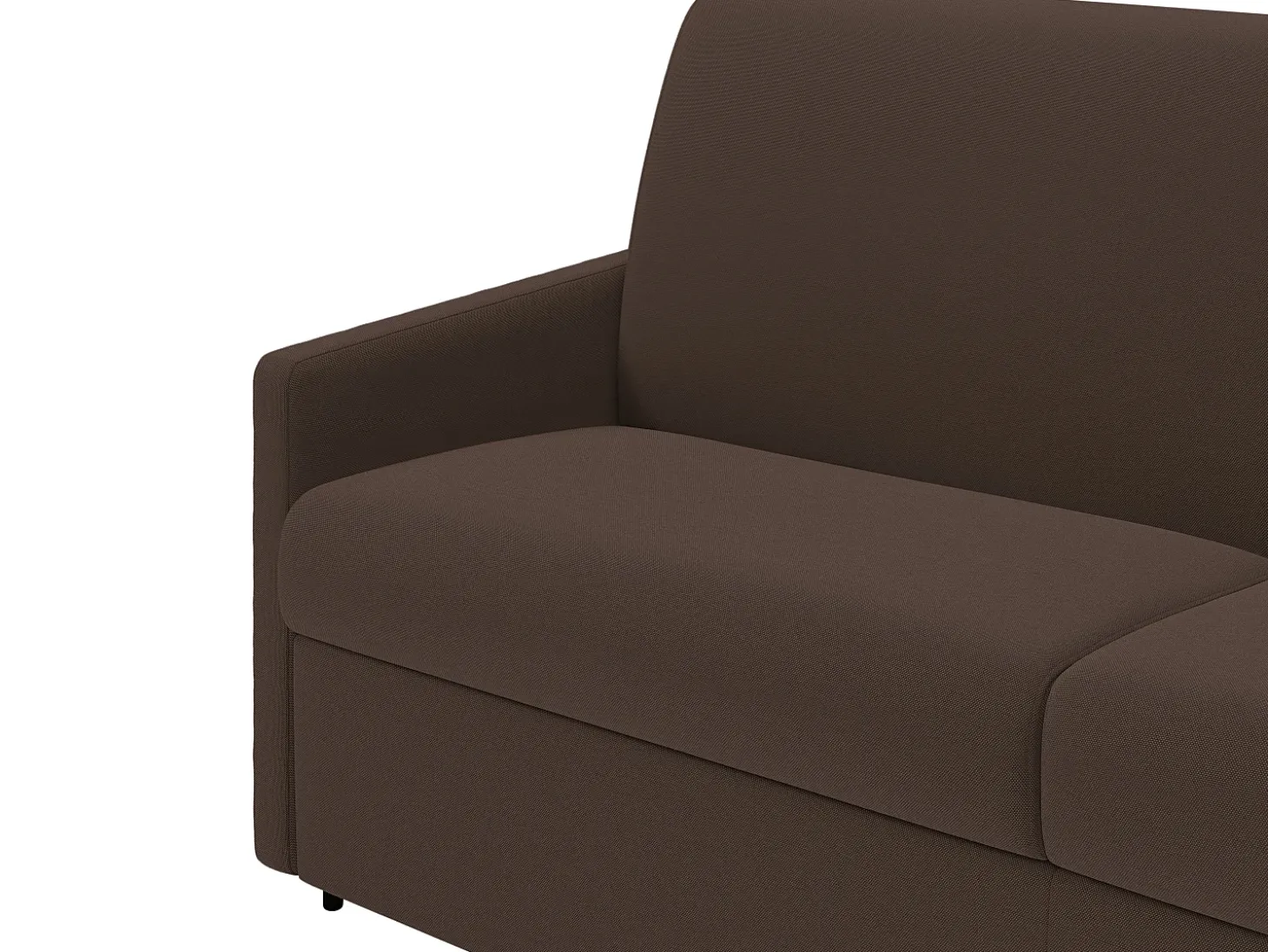 Sofá cama exprés de 4 plazas de tela color gris CALIFE