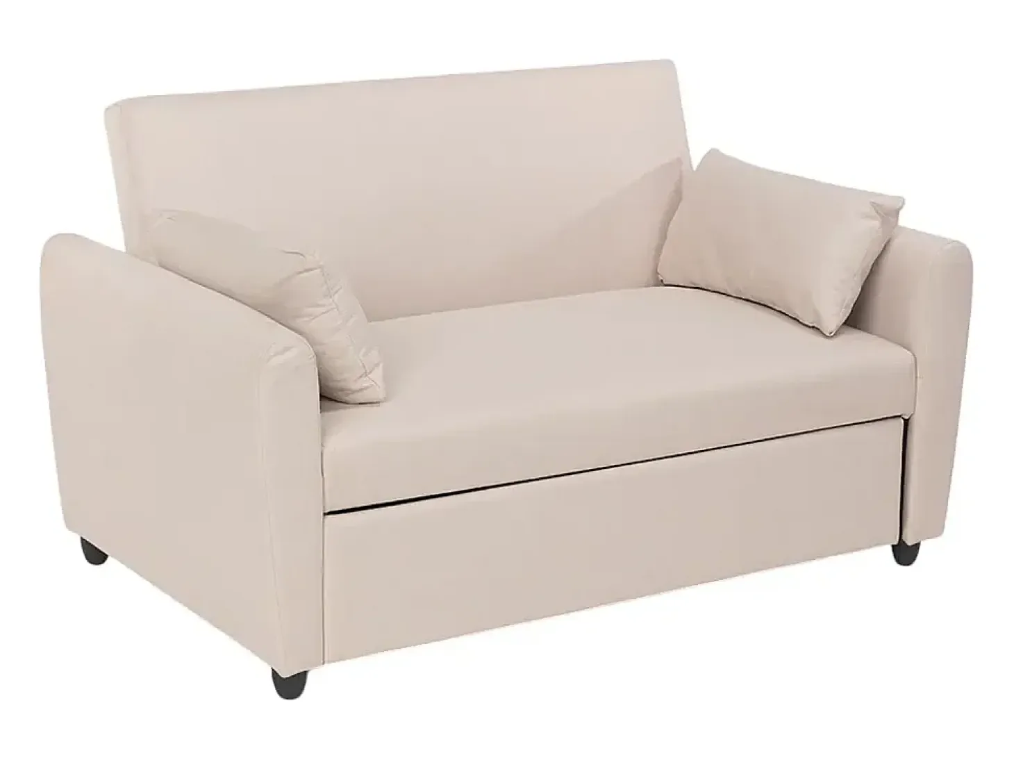 Sofá cama extraíble de 2 plazas diseño moderno en tejido PORTO RICO - Beige