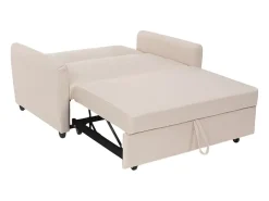 Sofá cama extraíble de 2 plazas diseño moderno en tejido PORTO RICO - Beige