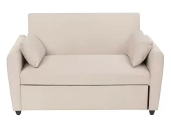Sofá cama extraíble de 2 plazas diseño moderno en tejido PORTO RICO - Beige