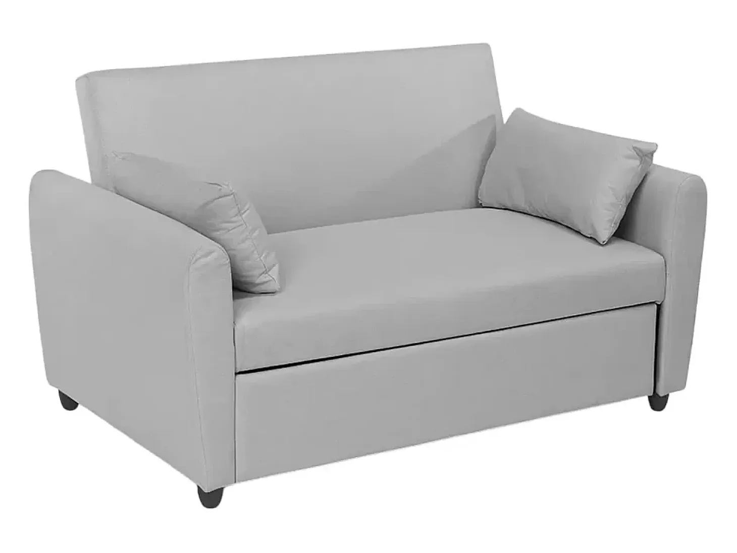 Sofá cama extraíble de 2 plazas diseño moderno en tejido PORTO RICO - Gris