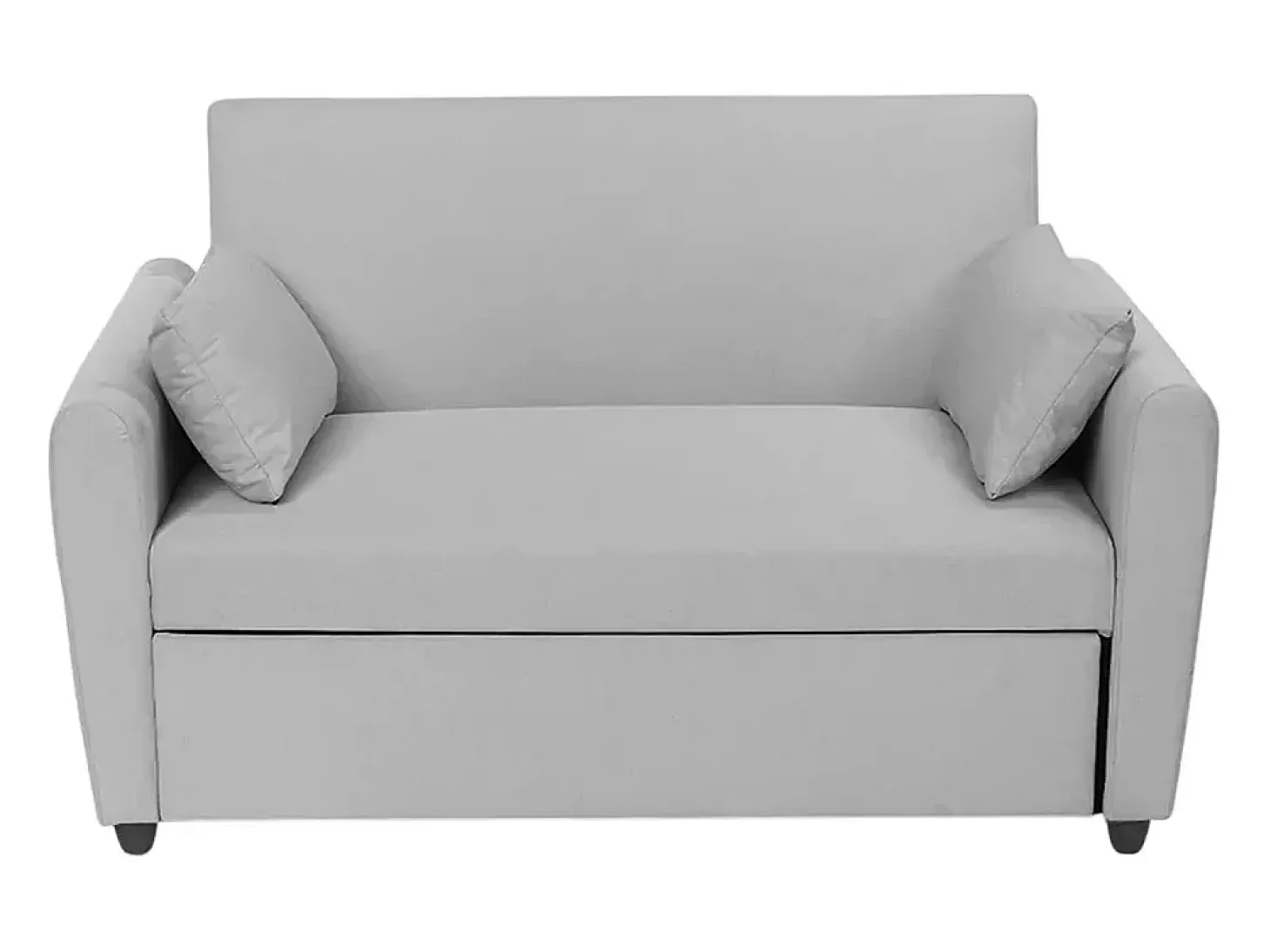 Sofá cama extraíble de 2 plazas diseño moderno en tejido PORTO RICO - Gris