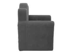 Sofá cama infantil felpa suave gris antracita ES218927