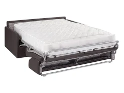 Sofá cama italiano 4p 22 cm piel sintética Topo CALIFE