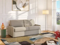 Sofá cama italiano 2p 22 cm tela - Color Gris CALIFE