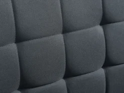 Sofá cama rinconera de ángulo reversible tela negro WILLIS II