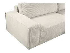 Sofá cama rinconera derecha de pana beige - AMELIA de Pascal Morabito