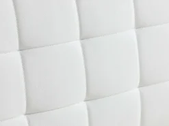 Sofá cama rinconera reversible de piel sintética blanco WILLIS II