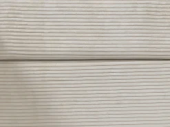 Sofá cama rinconera tipo italiano de pana beige - Colchón de láminas de 160 cm VIZIR