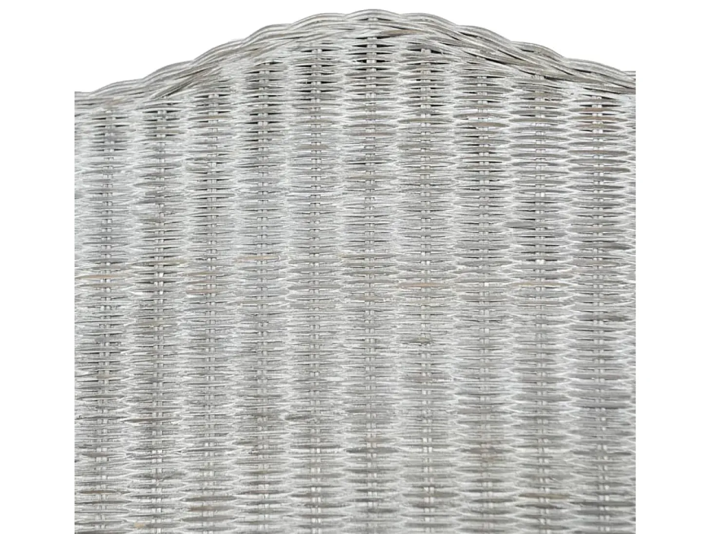 Sofá con cojín ratán natural gris y lino
